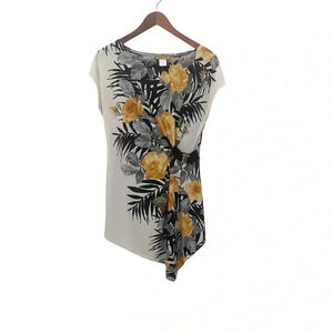 Midnight Velvet floral tunic top